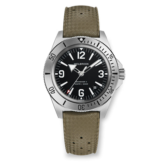 Skindiver II Automatic Dive Watch - White Lum & Black Dial