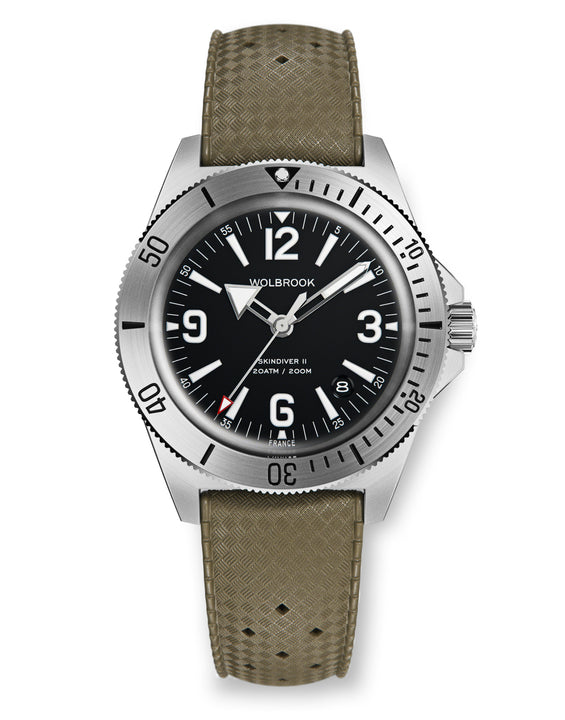 Skindiver II Automatic Dive Watch - White Lum & Black Dial