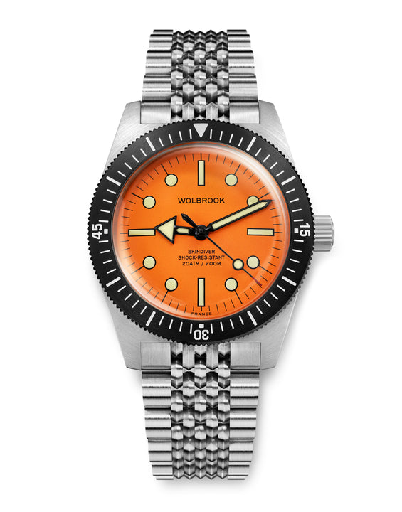 Skindiver Automatic Dive Watch - 38 mm - Orange