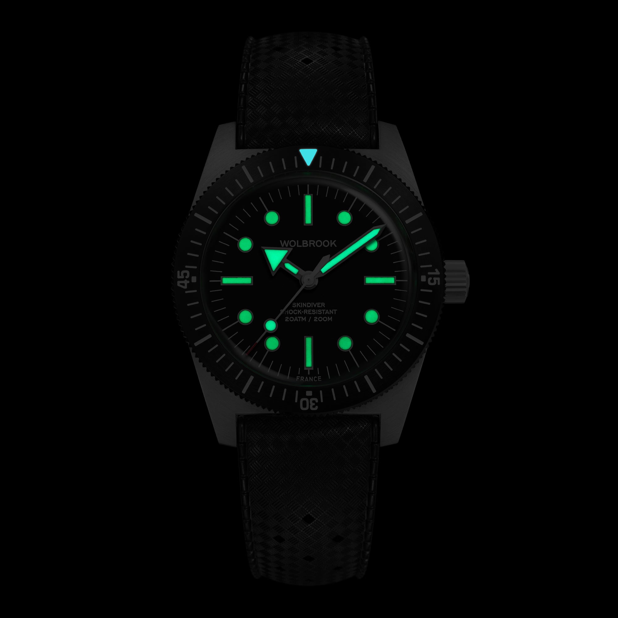 Skindiver Automatic Dive Watch - 38 mm - Old Radium Lume