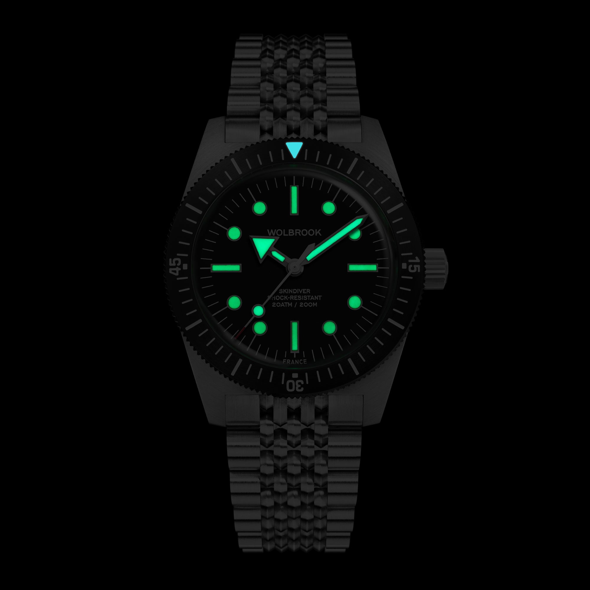 Skindiver Automatic Dive Watch - 38 mm - Old Radium Lume