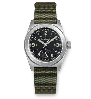 Outrider Professional Mecaquartz 38 Field Watch – Black