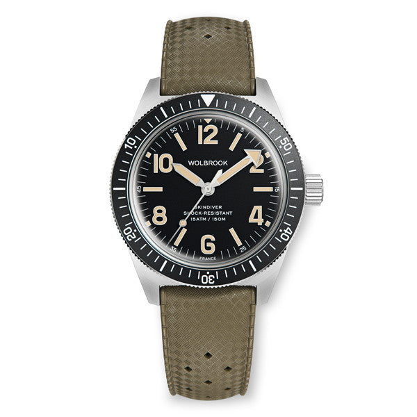 Skindiver WT Chrono-Mecaquartz Black Bezel Vintage Reverse Panda