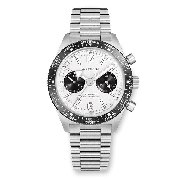 waracuda様 Skindiver WT Chrono-Mecaquartz Panda Chronograph – Wolbrook Watches