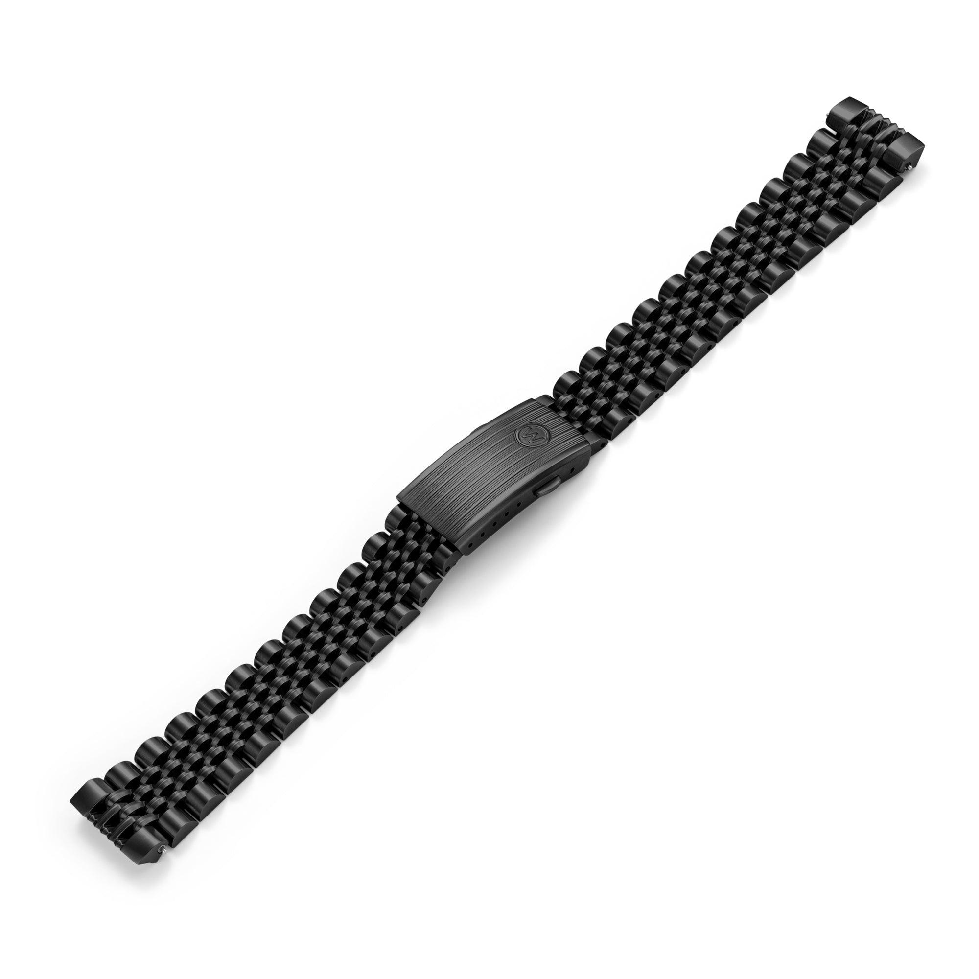 Skindiver WT Professional Chrono-Mecaquartz Black PVD Big Eye Bracelet Chronograph - Wolbrook Watches