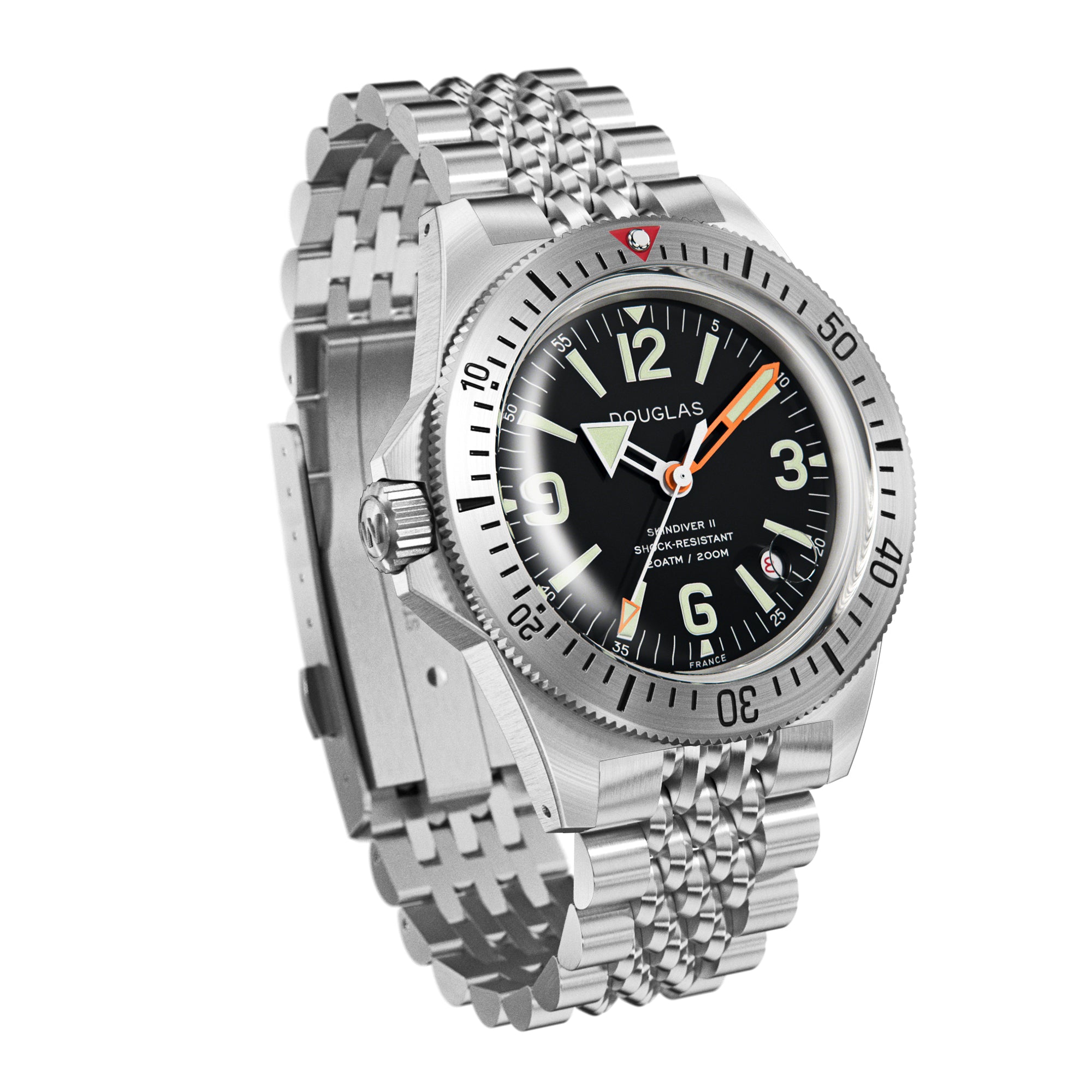 Skindiver II Professional Diving Watch - Orange Hand