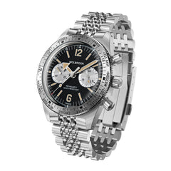 Skindiver WT Chrono-Mecaquartz Vintage Black Reverse Panda Chronograph