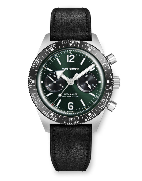 Skindiver WT Chrono-Mecaquartz Green Chronograph