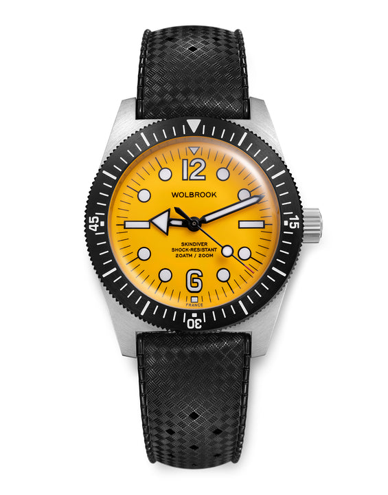 Skindiver Automatic 38 mm Jumbo Dive Watch - Yellow