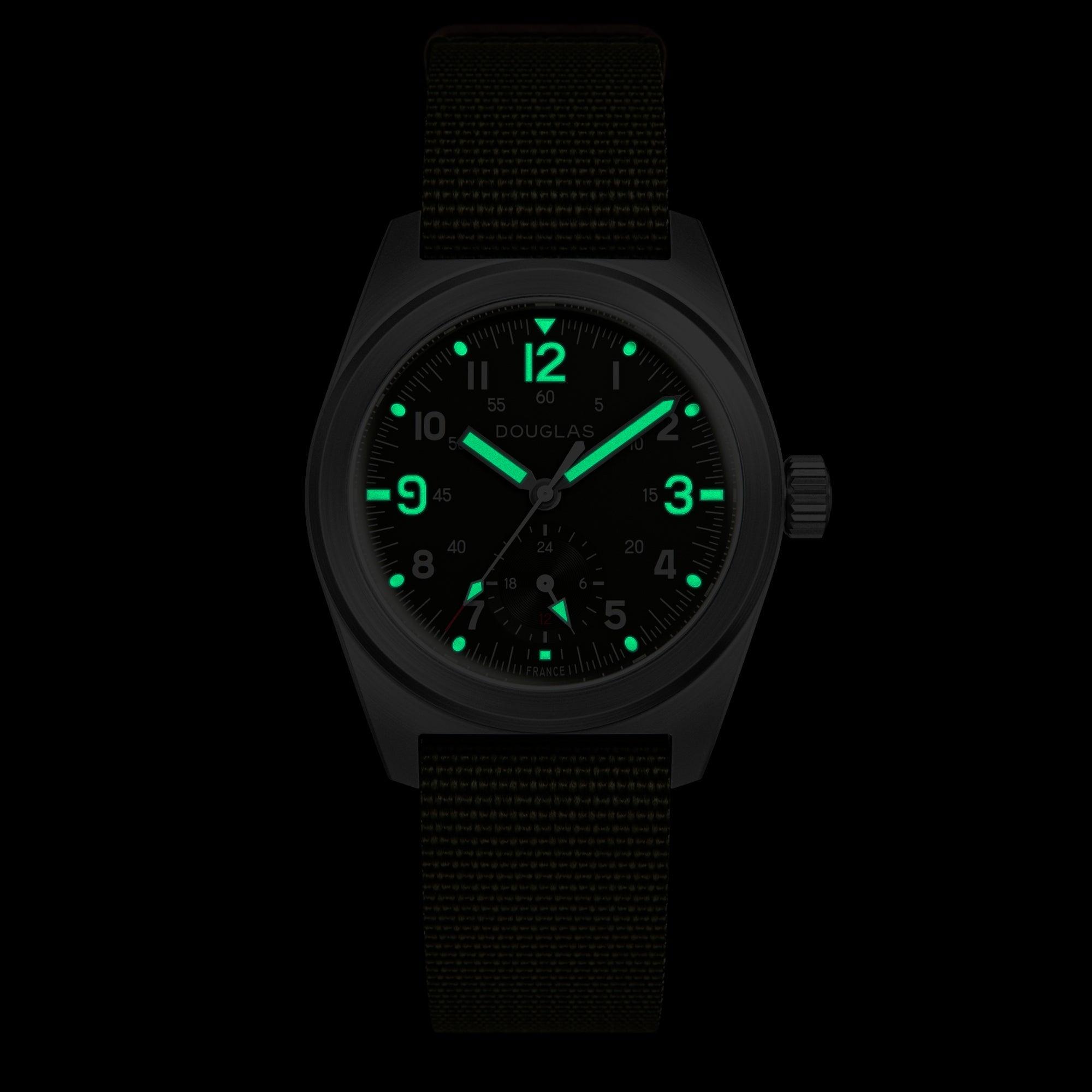 Outrider Professional Mecaquartz 38 Field Watch – French Army Green - Limited Edition - Wolbrook Watches
