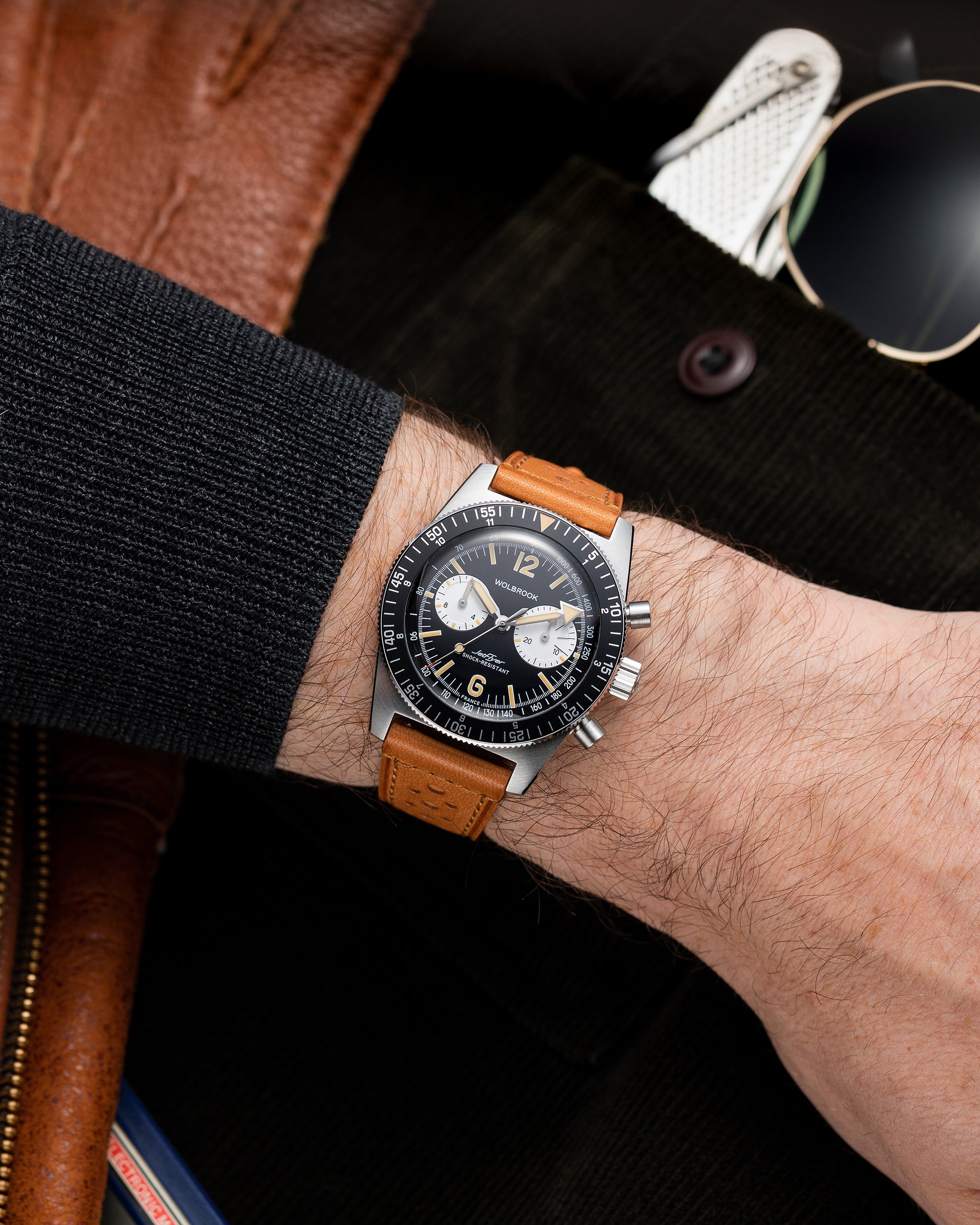 JetFlyer Automatic Chronograph - Reverse Panda Vintage