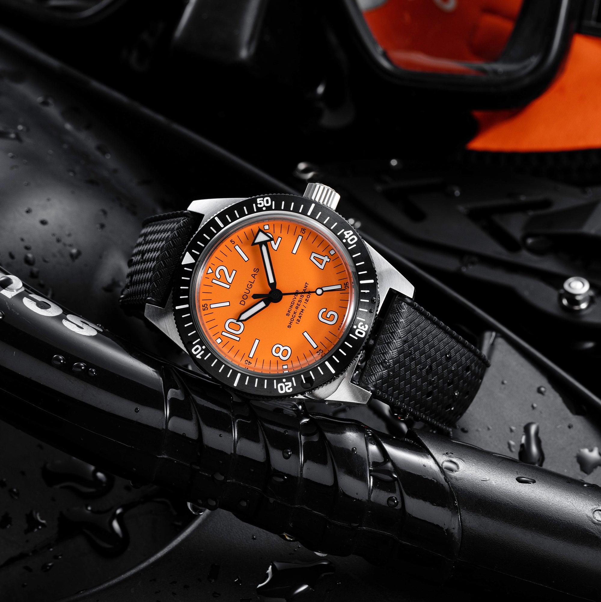 Skindiver Professional Tool-Watch - Orange Dial - Wolbrook Watches