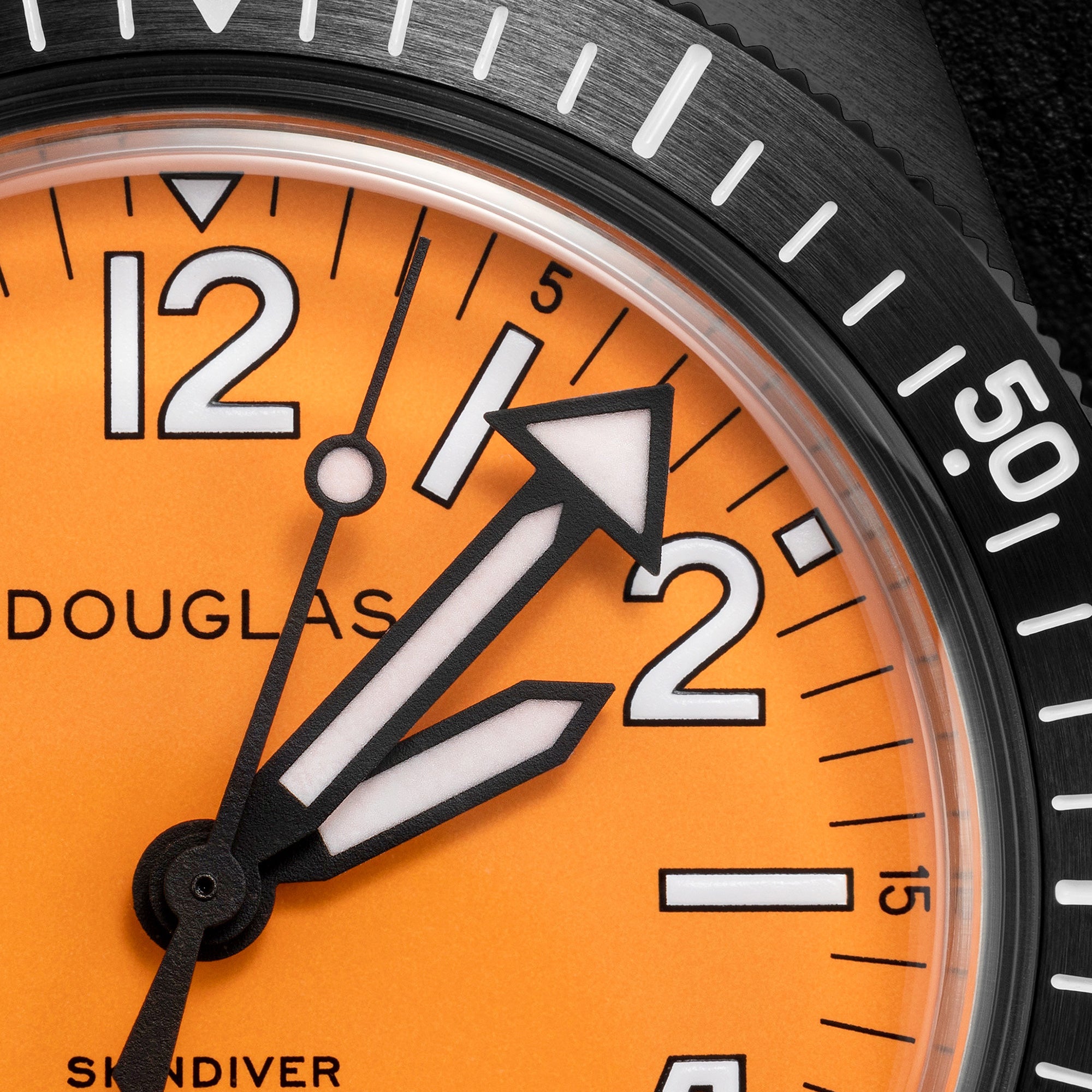 Skindiver Professional Tool-Watch - Orange Dial & Black PVD