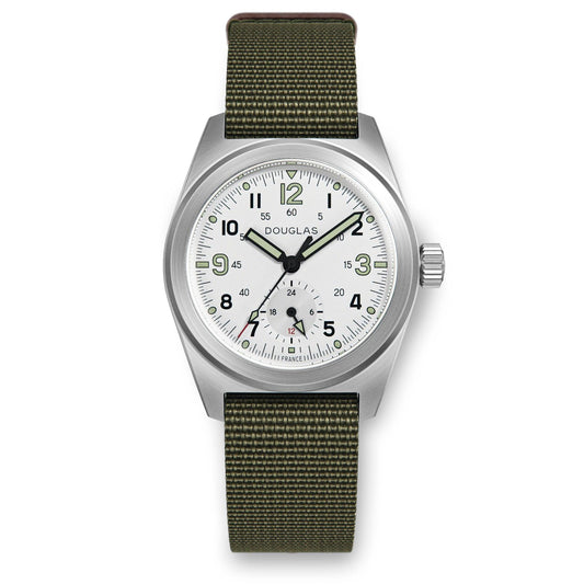 Outrider Professional Mecaquartz 38 Field Watch – White - Limited Edition - Wolbrook Watches