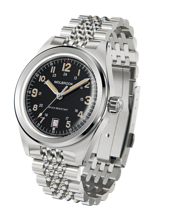 Outrider Automatic Bracelet Watch – Black Vintage - 21