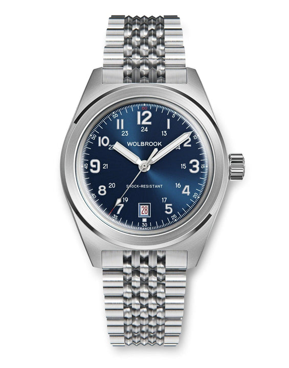 Outrider Automatic Bracelet Watch – Blue - 21