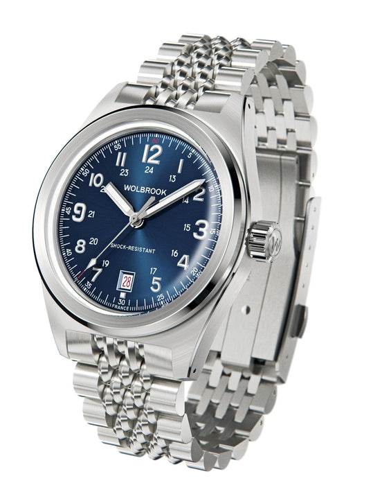 Outrider Automatic Bracelet Watch – Blue - 21