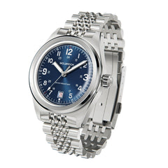 Outrider Automatic Bracelet Watch – Blue - Wolbrook Watches