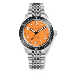 Skindiver Professional Bracelet Tool-Watch - Orange Dial
