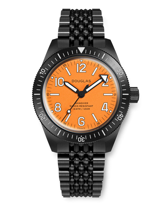 Skindiver Professional Tool-Watch - Orange Dial & Black PVD