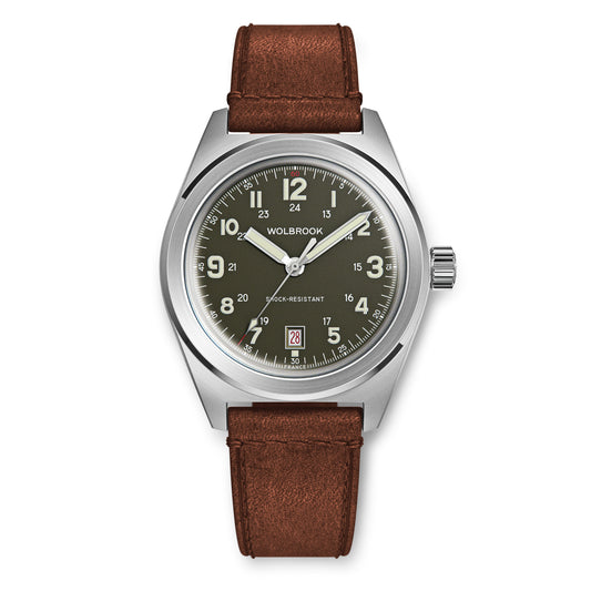 Outrider Automatic Bracelet Watch – French Army Green - 21