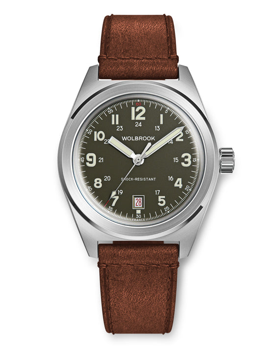 Outrider Automatic Bracelet Watch – French Army Green - 21