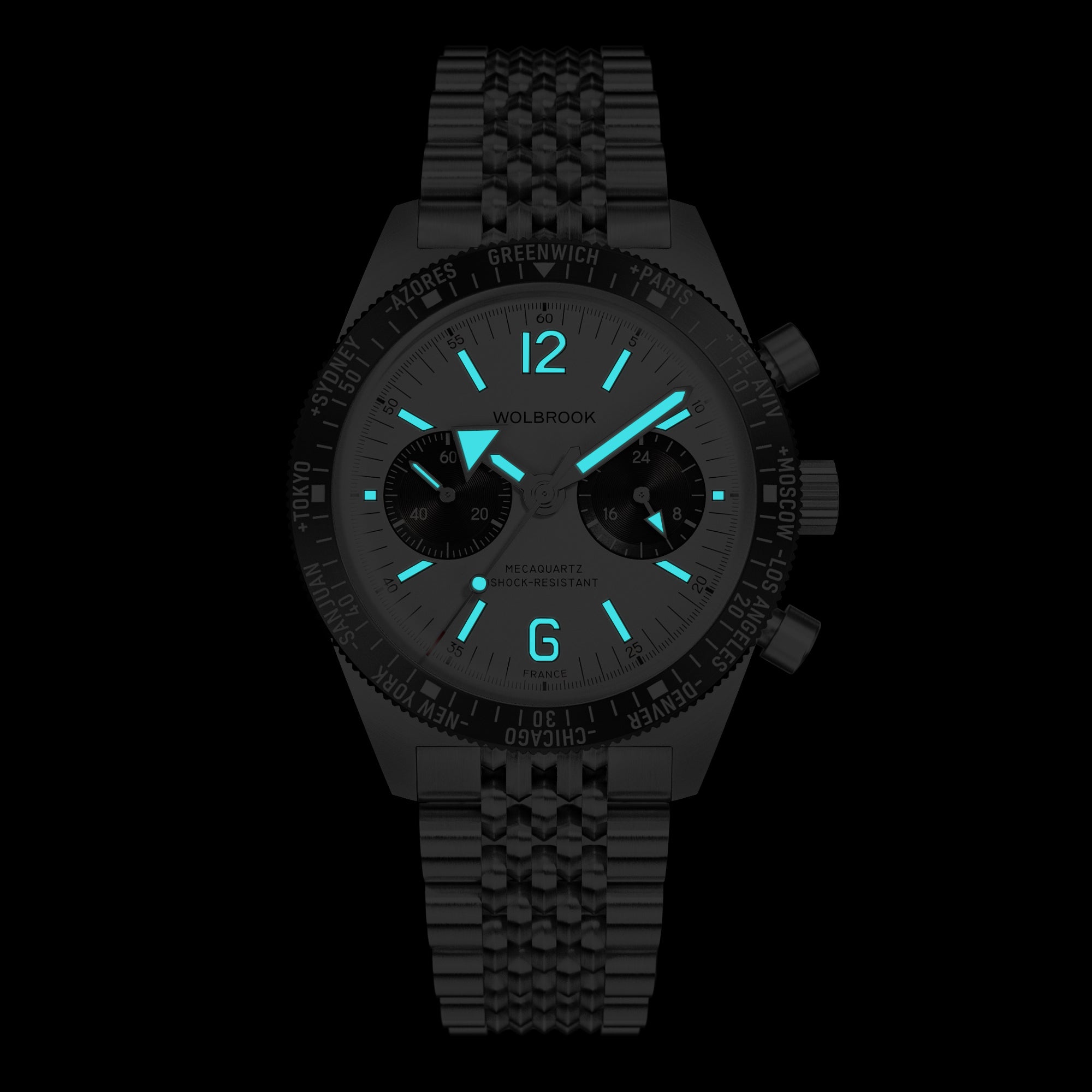 Skindiver WT Chrono-Mecaquartz Panda Chronograph