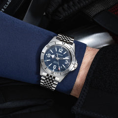 Skindiver II Automatic Dive Watch - Blue - Wolbrook Watches