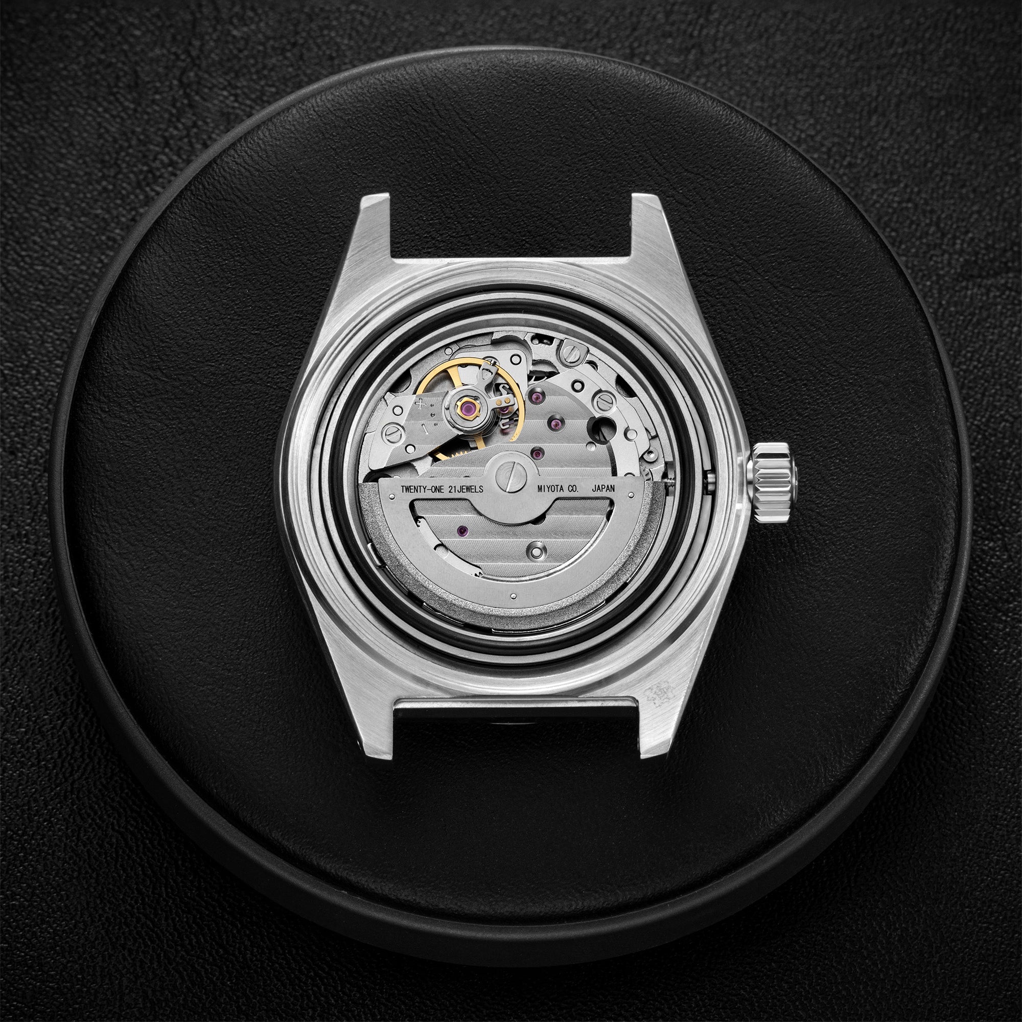 Outrider Automatic Watch – Black Vintage, No Date
