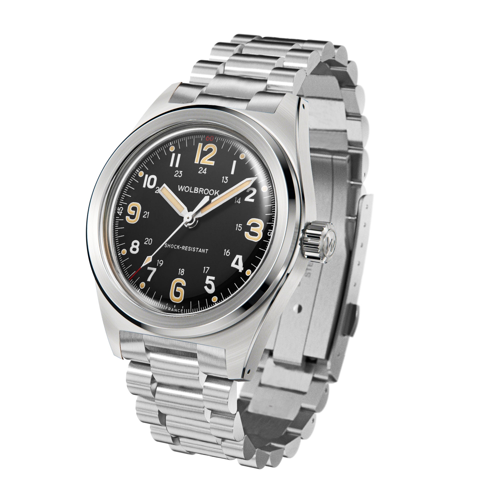 Outrider Automatic Watch – Black Vintage, No Date