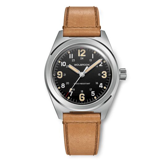 Outrider Automatic Watch – Black Vintage, No Date