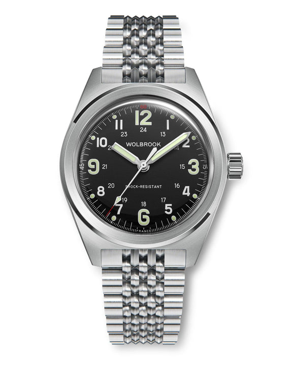 Outrider Automatic Watch – Black Dial, No Date