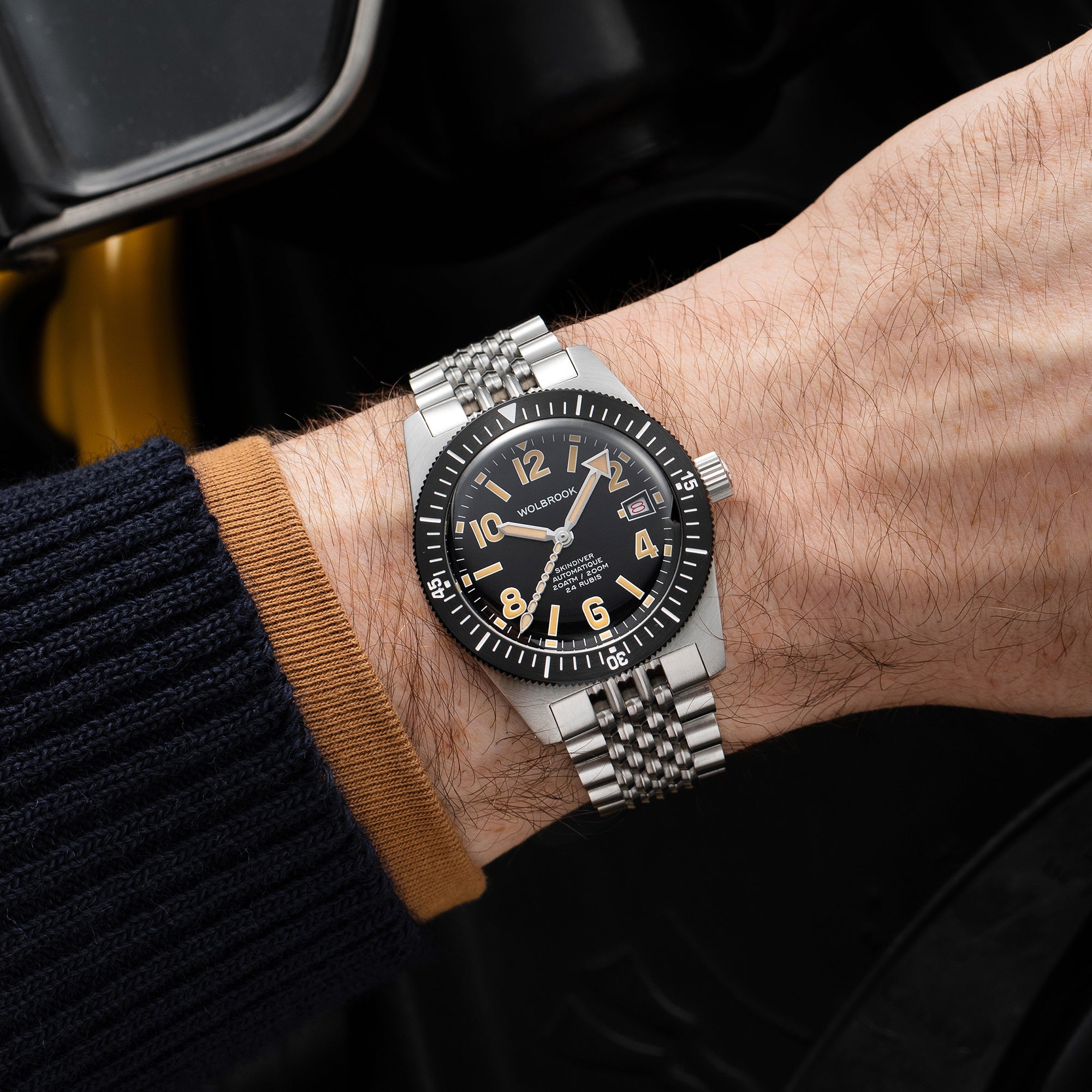 Skindiver Automatic 38 mm Even Numerals Dive Watch - Cédric Dodane Edition