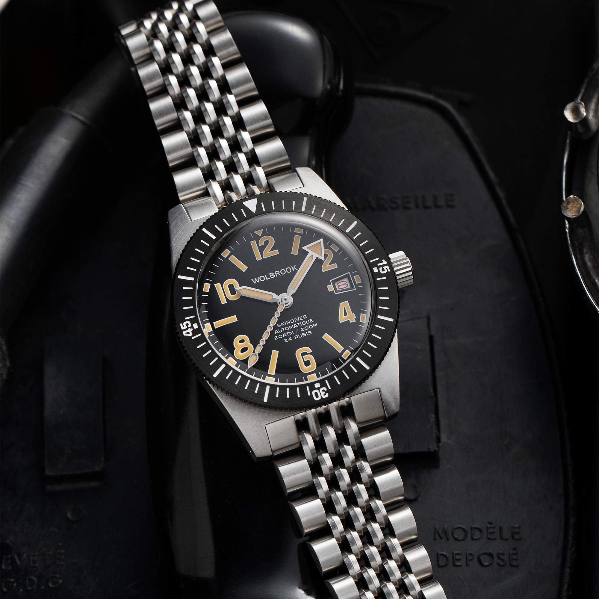 Skindiver Automatic 38 mm Even Numerals Dive Watch - Cédric Dodane Edition