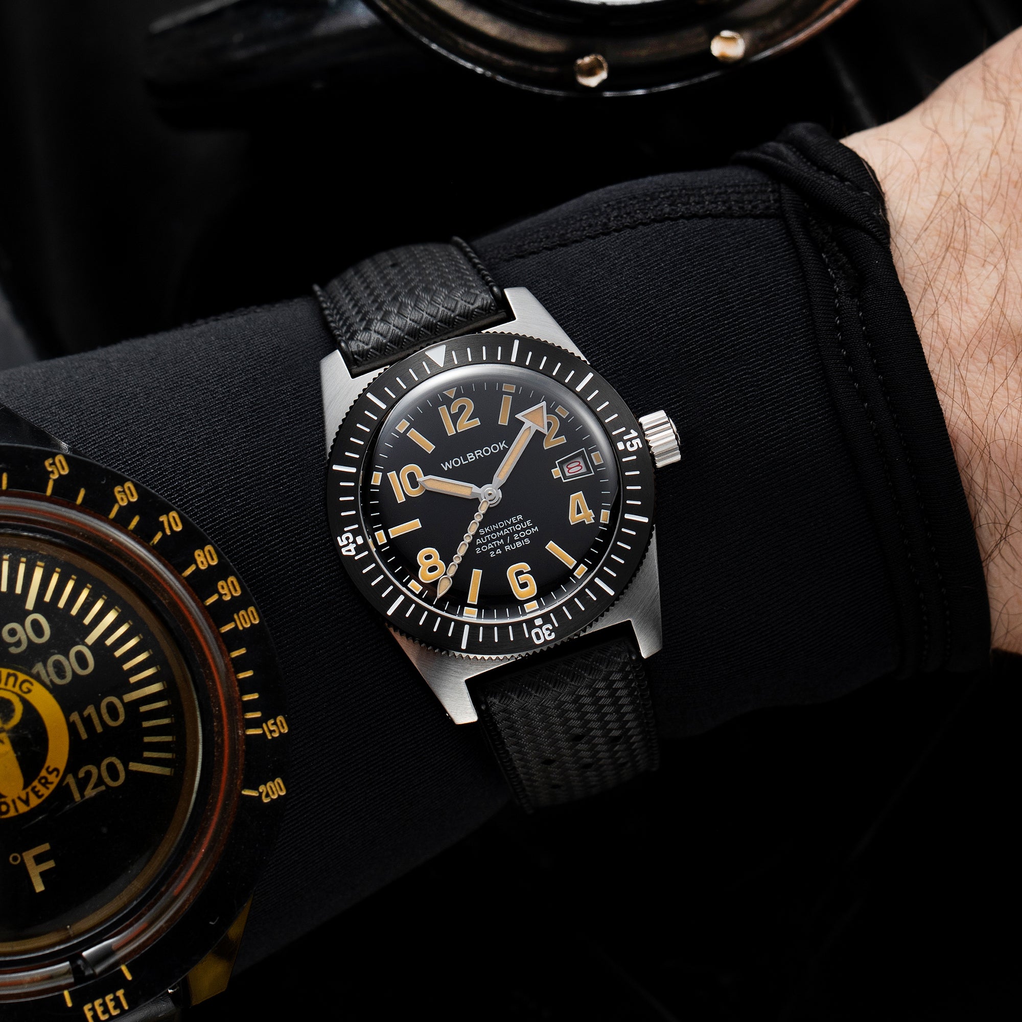 Skindiver Automatic 38 mm Even Numerals Dive Watch - Cédric Dodane Edition