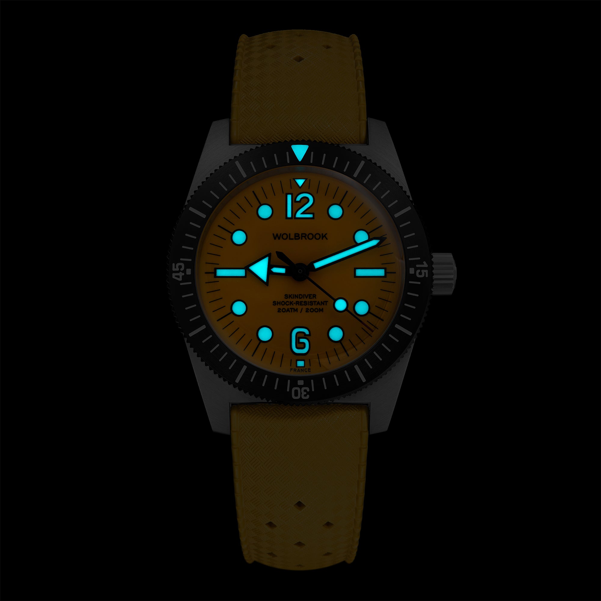 Skindiver Automatic 38 mm Jumbo Dive Watch - Yellow