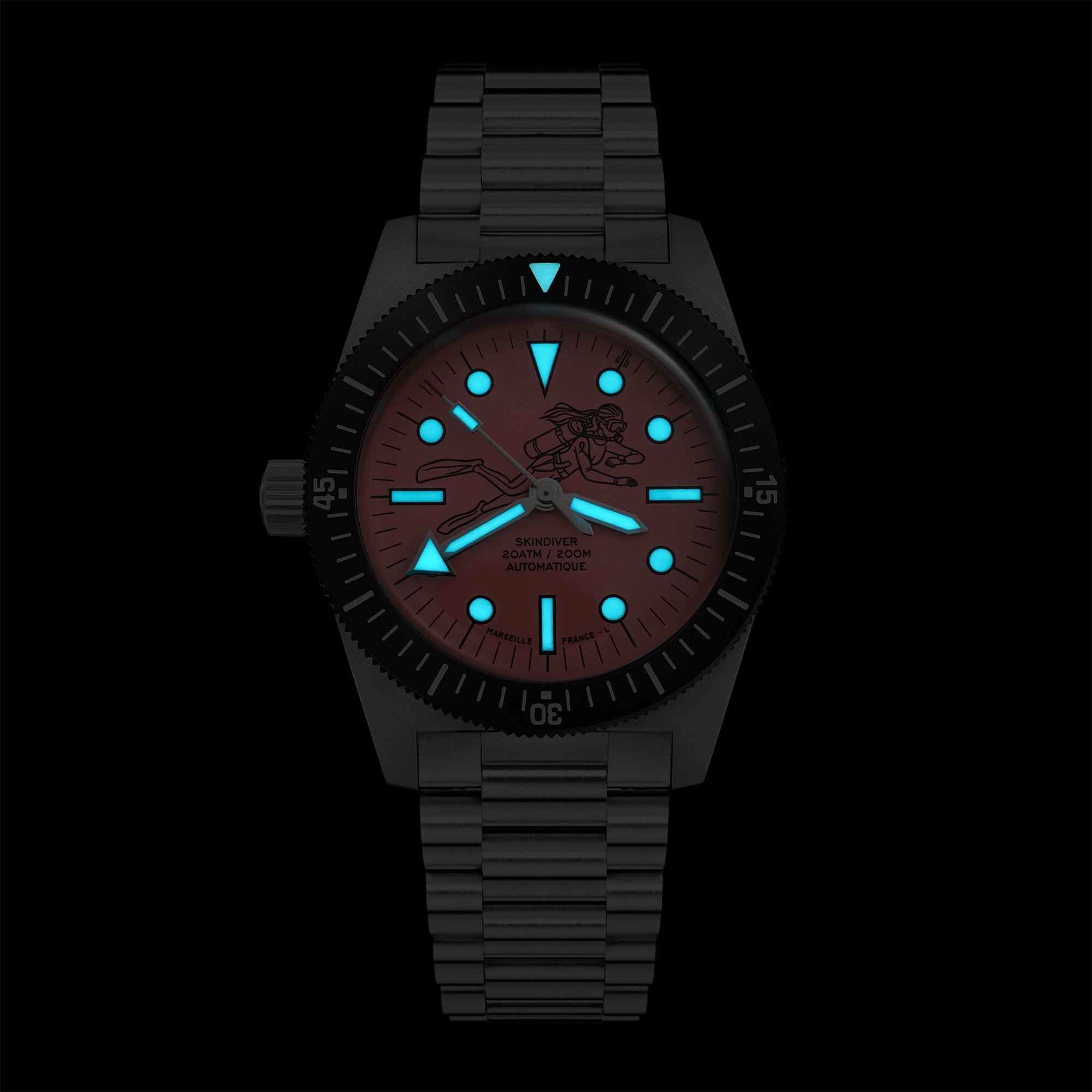 Skindiver Automatic 38 mm Dive Watch - Pink October Edition