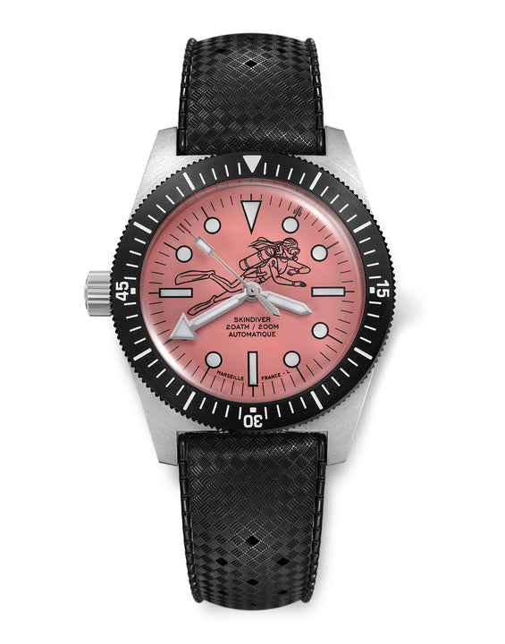 Skindiver Automatic 38 mm Dive Watch - Pink October Edition