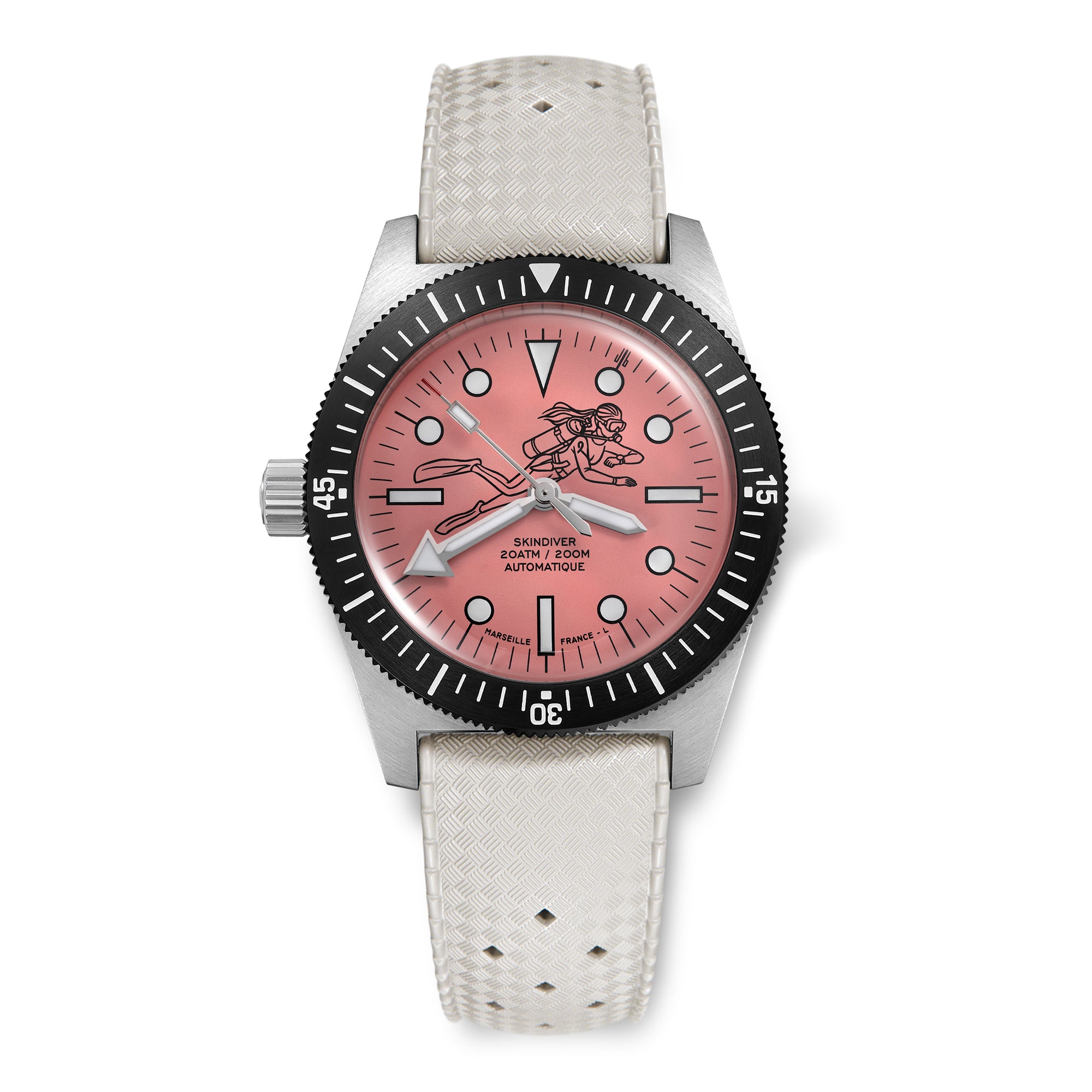 Skindiver Automatic 38 mm Dive Watch - Pink October Edition