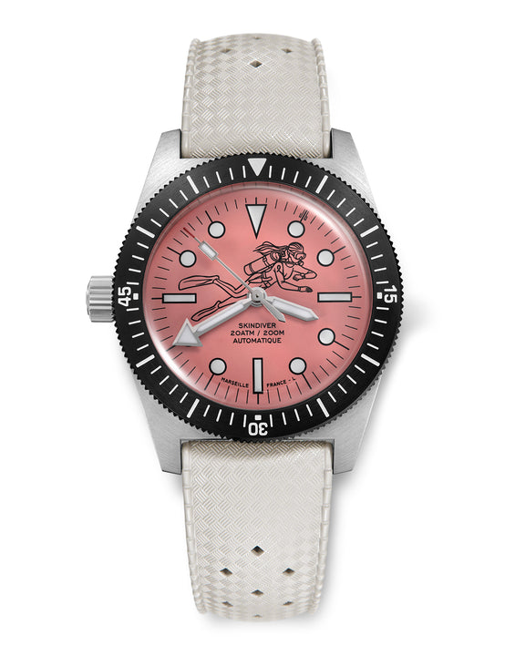 Skindiver Automatic 38 mm Dive Watch - Pink October Edition