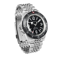 Skindiver II Professional Bracelet Diving Watch - White Lum & Black Dial
