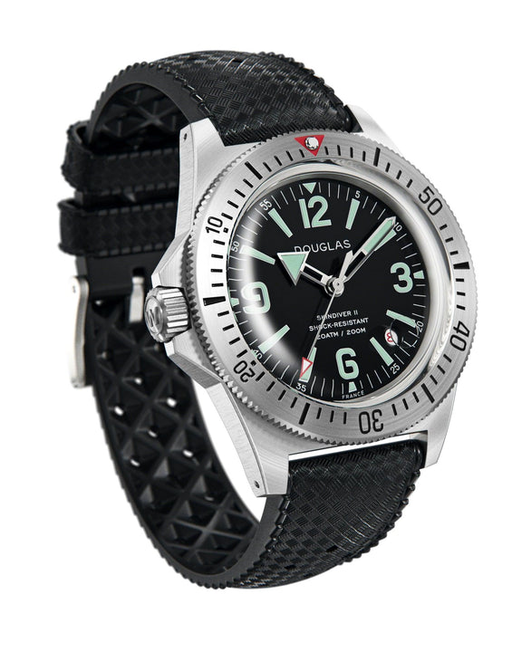 Skindiver II Professional Diving Watch - Green Lum & Black Dial