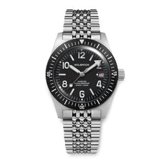 Skindiver Automatic 38 mm Even Numerals Dive Watch - White Lume