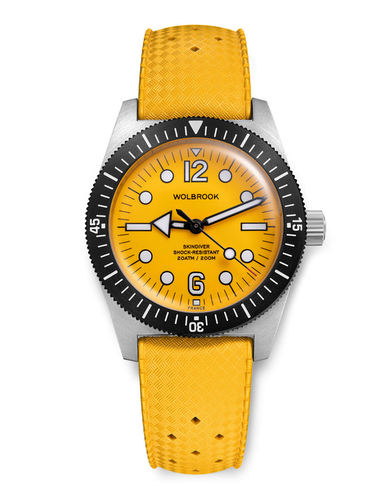 Skindiver Automatic 38 mm Jumbo Dive Watch - Yellow