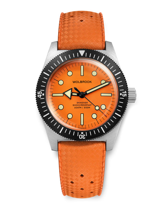 Skindiver Automatic Dive Watch - 38 mm - Orange