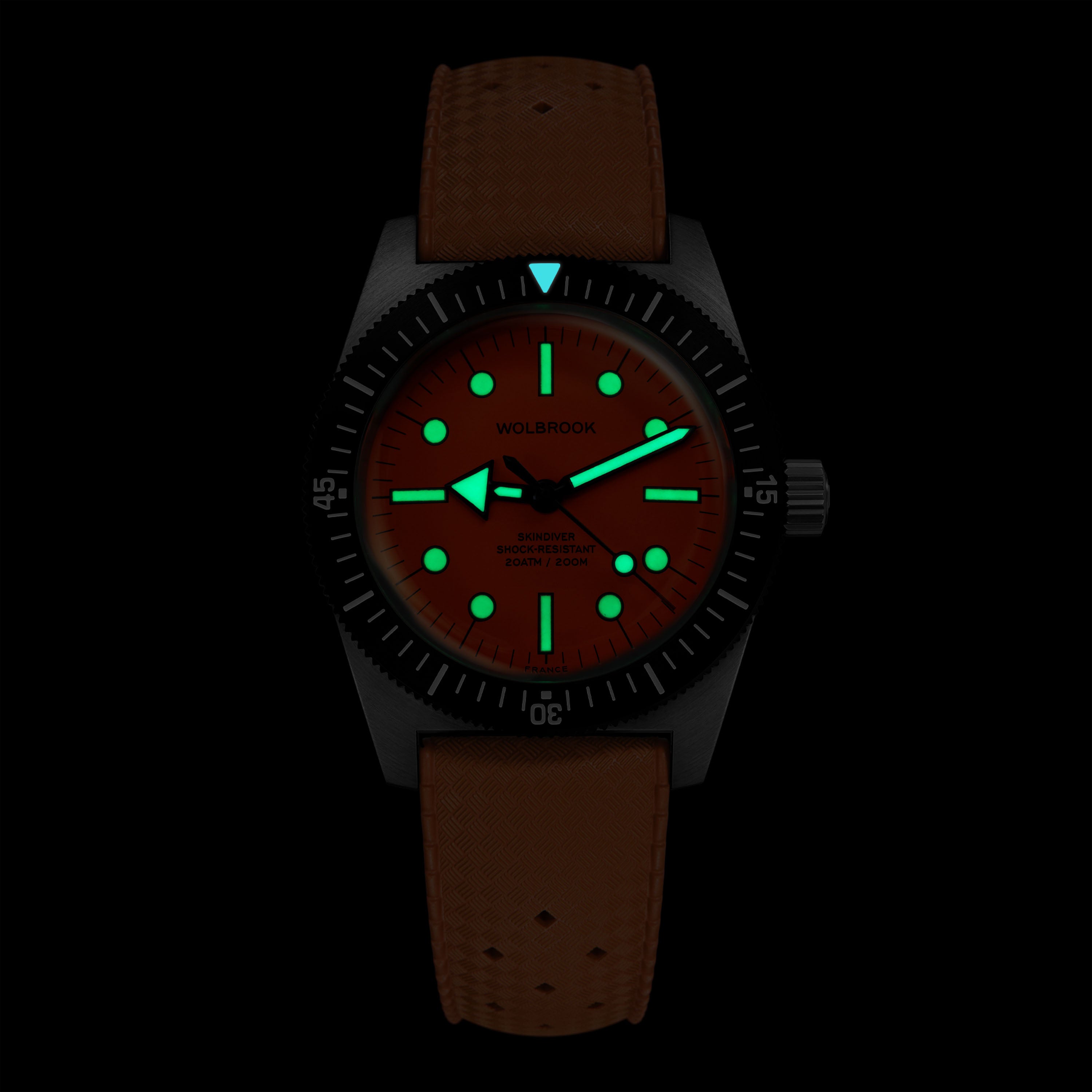 Skindiver Automatic Dive Watch - 38 mm - Orange