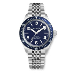 Skindiver Automatic Watch - Blue - Wolbrook Watches