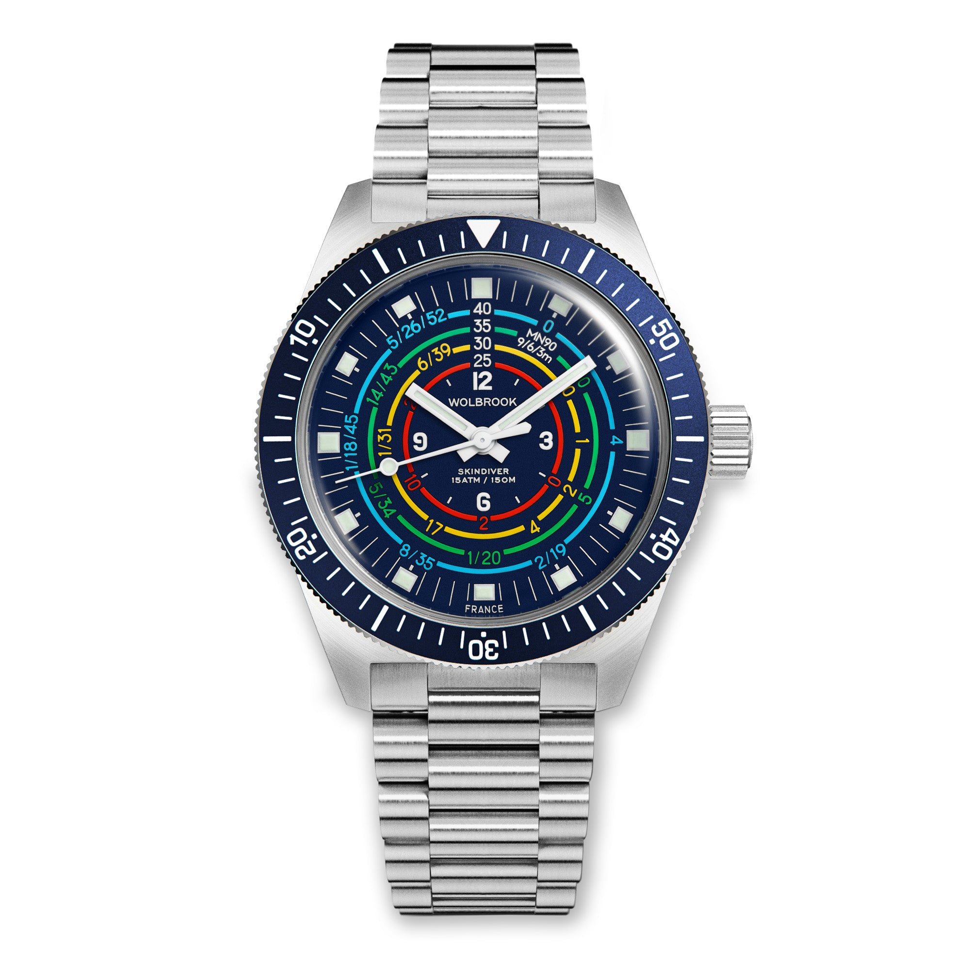 Skindiver Decompression Automatic Watch - MN90 - Blue
