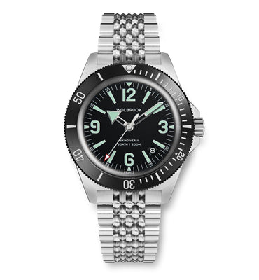 Skindiver II Automatic Dive Watch - Green Lum & Black Dial