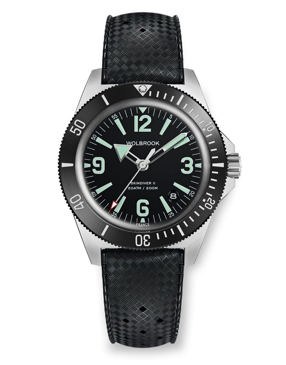 Skindiver II Automatic Dive Watch - Green Lum & Black Dial